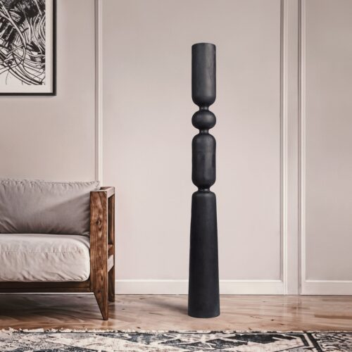 Hand Carved Art Pole - Umbra