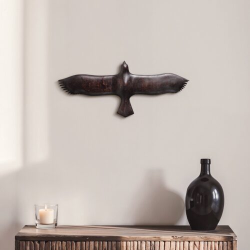 Hand Carved Teak Wall Art - Soar